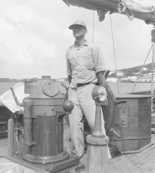 Captain Stan Poole aboard R/V Caryn