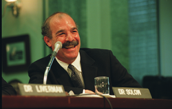 Andy Solow testifying before a Senate committee