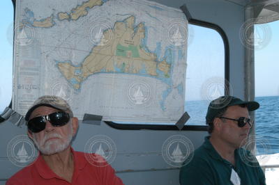 Steve Murray (ONR) and Jim Price during return transit.