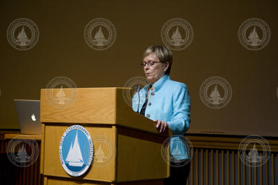 Susan Avery giving her opening remarks during the Colloquium.