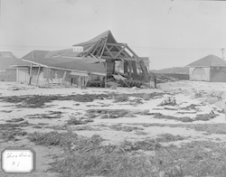 Damage from hurricane of 1938. 