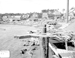 Silver Beach after hurricane of 1938.
