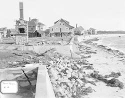 Silver Beach area after the Hurricane of 1938.