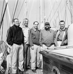 Dick Edwards (left), Alwyn Carter, Bill Dow, Milton Rutstein, and John Ziegler.