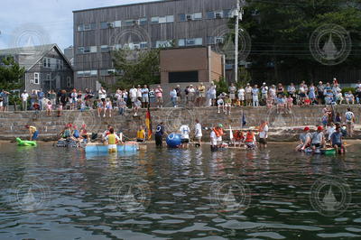 Non-boats waiting to start the race.