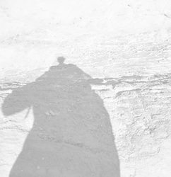 Shadow at Gay Head cliffs.