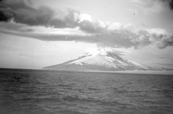Beerenberg Volcano on Jan Mayen Island in the Arctic Ocean.