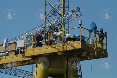 Close-up view of the ASIT platform full of mounted equipment.