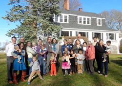 Mark and Jocelynn Abbott host assistant scientists and their families.