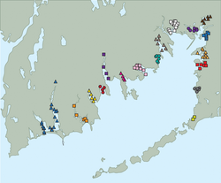 Map of Buzzards Bay showing water sampling locations.