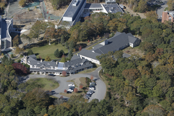 Aerial view of the Quissett Campus