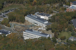 Bottom to top: Stanley W. Watson Lab, Marine Research Facility, and Central Plant.