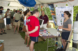 Woods Hole Climate Fair public event hosted at WHOI's Redfield Lab lawn.