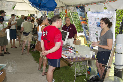 Woods Hole Climate Fair public event hosted at WHOI's Redfield Lab lawn.