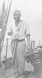 Henry Bigelow aboard original R/V Atlantis in 1932.