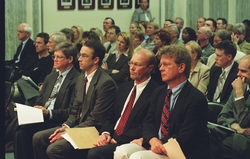Bill Curry (right) at a US Senate committee hearing