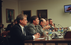 Don Anderson (second from left) testifying before a US Senate committee