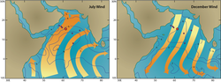 Arabian Sea surface winds and ocean mixed layer depths data.