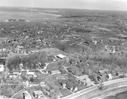 Aerial view of Woods Hole