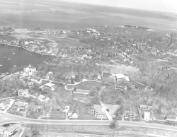 Aerial view of Woods Hole, Challanger and Blake