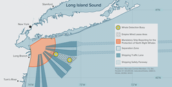 Right Whale Detection Buoy locations at the New York/New Jersey Bight.
