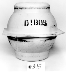 DIBOS Float - beer keg type. Yellow. No glass sphere inside