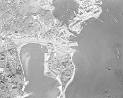 Aerial of Woods Hole - Fisheries to Little Harbor