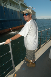 Ian Hanley, first mate on the Tioga.