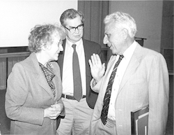 Brookie Ketchum, John Steele, and Edward Goldberg first Bostwick H. Ketchum award recipient.