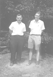 Henry Stommel and Louis Howard, GFD program principal lecturers, 1968.