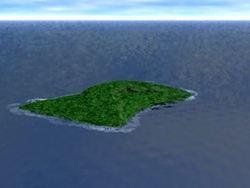 Animation of the island of Ta'u (W. Samoa).