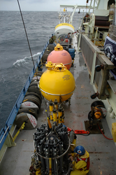 Science equipment on the deck of Oceanus.