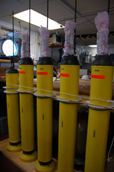 Apex floats in the lab aboard Oceanus.