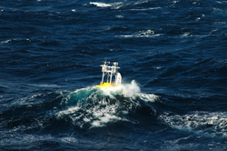 CLIMODE surface buoy in the water.