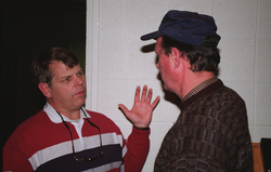 Henry Dick talking with Bob Ballard.