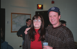 Shelley Dawicki and Bob Ballard at Bob's retirement party.
