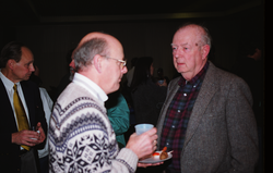 Dave Rudden and Bill Dunkle at Bob Ballard's retirement party.