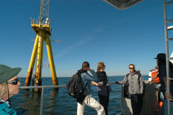 Ocean Science Journalism Fellows aboard Tioga