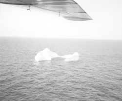 Iceberg in the water, seen from PBY aircraft