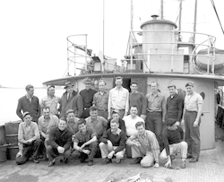 Group photo of 1947 Mentor crew members