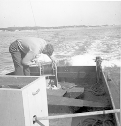 Andrew Bunker aboard Mytilus